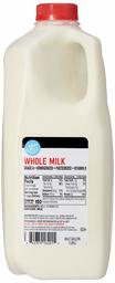 Amazon Brand - Happy Belly Whole Milk, Half Gallon, 64 Ounces