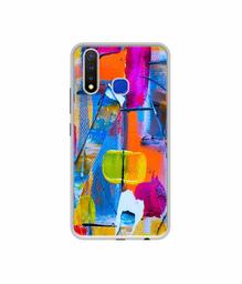 Amazon Brand - Solimo Designer Multicolor Box Texture UV Printed Soft Back Case Mobile Cover for Vivo U20