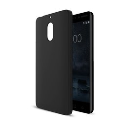 Amazon Brand - Solimo Nokia 6 Mobile Cover (Soft & Flexible Back case), Black