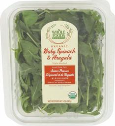 WHOLE FOODS MARKET Organic Arugula & Spinach Salad, 5 OZ