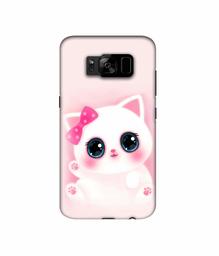 Amazon Brand - Solimo Designer Babby Kitty 3D Printed Hard Back Case Mobile Cover for Samsung Galaxy S8 Plus