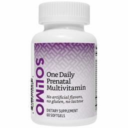 Amazon Brand - Solimo One Daily Prenatal Multivitamin, 60 Softgels, 2 Month Supply