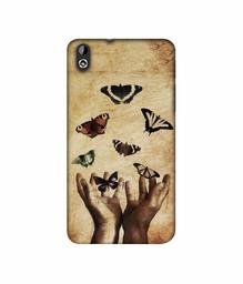 Amazon Brand - Solimo Designer Butterflies 3D Printed Hard Back Case Mobile Cover for HTC Desire 816