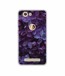 Amazon Brand - Solimo Designer Purple Flowers UV Printed Soft Back Case Mobile Cover for Gionee F103 Pro