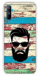 Amazon Brand - Solimo Designer Multicolor Beard Man Black Printed Soft Back Case Mobile Cover for Realme C3