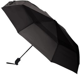 AmazonBasics Automatic Open Travel Umbrella with Wind Vent - Grey