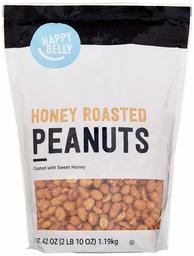 Amazon Brand - Happy Belly Honey Roasted Peanuts, 42 Ounce