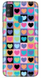 Amazon Brand - Solimo Designer Heart Design 3D Printed Hard Back Case Mobile Cover for Samsung Galaxy M21 / M30s