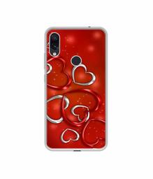 Amazon Brand - Solimo Designer Hearts UV Printed Soft Back Case Mobile Cover for Mi Redmi Note 7 / Note 7S / Note 7 Pro