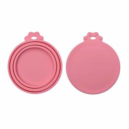 UMI. Essentials Can Covers Universal Silicone Can Lids for Pet Food Cans Fits Most Standard Size Dog and Cat Can Tops BPA Free (2pack, Pink)