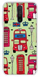 Amazon Brand - Solimo Designer Multicolor Bus Green Pattern Printed Soft Back Case Mobile Cover for Poco X2 / Xiaomi Redmi K30