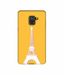 Amazon Brand - Solimo Designer Eiffel Tower 3D Printed Hard Back Case Mobile Cover for Samsung Galaxy A8 Plus