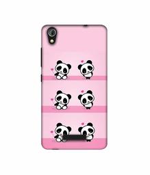 Amazon Brand - Solimo Designer Panda Pattern UV Printed Soft Back Case Mobile Cover for Gionee Pioneer P5W