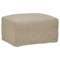 Amazon Brand – Stone & Beam Andover Slipcover Ottoman, 32