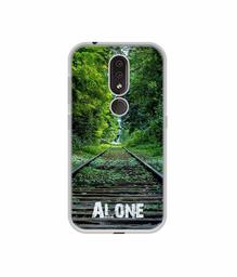 Amazon Brand - Solimo Designer Alone UV Printed Soft Back Case Mobile Cover for Nokia 4.2