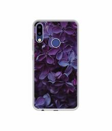 Amazon Brand - Solimo Designer Purple Flowers UV Printed Soft Back Case Mobile Cover for Tecno Camon I Air 2 Plus