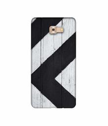 Amazon Brand - Solimo Designer Black Paint Texture on Wood 3D Printed Hard Back Case Mobile Cover for Samsung Galaxy C9 Pro