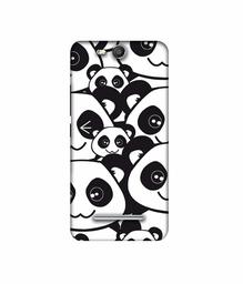 Amazon Brand - Solimo Designer Panda Texture 3D Printed Hard Back Case Mobile Cover for Micromax Canvas Juice 3 Q392