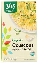 365 by Whole Foods Market, Organic Couscous Mix, Garlic & Olive Oil, 5.8 Ounce