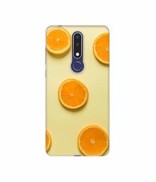 Amazon Brand - Solimo Designer Orange Texture 3D Printed Hard Back Case Mobile Cover for Nokia 3.1 Plus