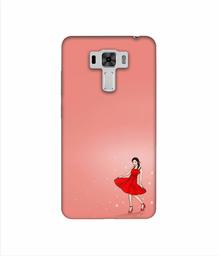 Amazon Brand - Solimo Designer Red Dress Lady 3D Printed Hard Back Case Mobile Cover for Asus Zenfone 3 Laser ZC551KL