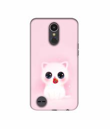 Amazon Brand - Solimo Designer Kitty 3D Printed Hard Back Case Mobile Cover for LG K10 (2017)