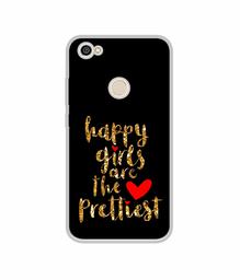 Amazon Brand - Solimo Designer Happy Girls are The Prettiest UV Printed Soft Back Case Mobile Cover for Mi Redmi Y1 (Note 5A)