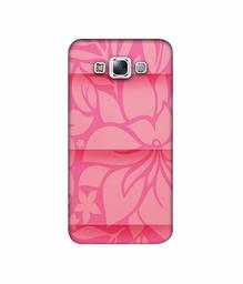 Amazon Brand - Solimo Designer Pink Flower Banch Print On Cloth 3D Printed Hard Back Case Mobile Cover for Samsung Galaxy E7