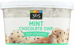 365 Everyday Value, Mint Chocolate Chip Ice Cream, 48 oz (Frozen)