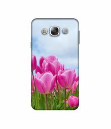 Amazon Brand - Solimo Designer Pink Lily 3D Printed Hard Back Case Mobile Cover for Samsung Galaxy E5