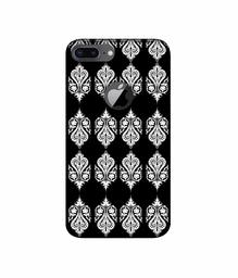 Amazon Brand - Solimo Designer S Shape Pattern 3D Printed Hard Back Case Mobile Cover for Apple iPhone 8 Plus (with Logo Cut)