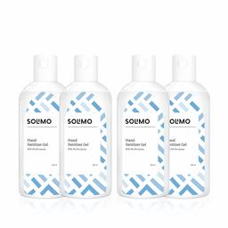 Amazon Brand - Solimo Hand Sanitizer Gel (72% Ethanol Absolute) - 100 ml (Pack of 4)