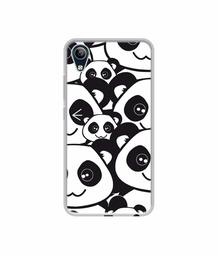 Amazon Brand - Solimo Designer Panda Texture UV Printed Soft Back Case Mobile Cover for Vivo Y91i