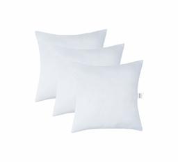 Amazon Brand - Solimo Microfibre Filled Cushion,16x16 Inch, Set of 3