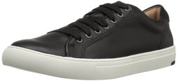 206 Collective Amazon Brand Prospect Tenis de Moda con Cordones para Hombre, Cuero Negro, 10