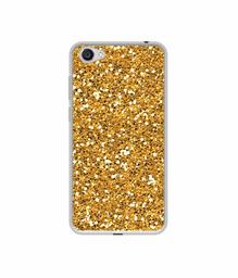 Amazon Brand - Solimo Designer Golden Sparkle UV Printed Soft Back Case Mobile Cover for Vivo Y55