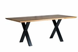 Alkove Hayes Solid Wood Table with A-shaped Metal Legs