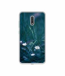 Amazon Brand - Solimo Designer White Flower UV Printed Soft Back Case Mobile Cover for Nokia 2.3