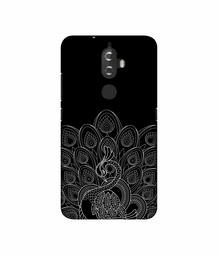 Amazon Brand - Solimo Designer Peacock Pattern 3D Printed Hard Back Case Mobile Cover for Lenovo K8 Plus