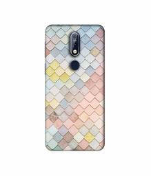 Amazon Brand - Solimo Designer Small Squre Texture 3D Printed Hard Back Case Mobile Cover for Nokia 7.1