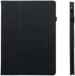 AmazonBasics iPad Pro PU Leather Case with Auto Wake/Sleep Cover, Black, 12.9