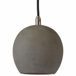 Amazon Brand – Rivet Concrete Globe Pendant Light Chandelier Fixture - 6 x 6 x 30 Inches, Faux Concrete and Metal