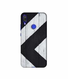 Amazon Brand - Solimo Designer Black Paint Texture on Wood 3D Printed Hard Back Case Mobile Cover for Xiaomi Redmi Note 7 Pro