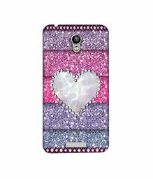 Amazon Brand - Solimo Designer Stone Heart 3D Printed Hard Back Case Mobile Cover for Micromax Canvas Spark Q380