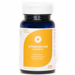 Vitamin D3 Supplement - Daily Natural Vitamin D Softgels - Strengthens Bones, Joints, Teeth & Provides Mood Support (2000IU)