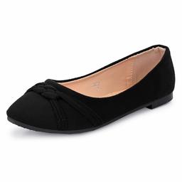 Flavia Women's Black Ballet Flats-8 UK (39 EU) (9 US) (FK/WQ0020/BLK)