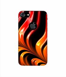 Amazon Brand - Solimo Designer Malte Chocolate 3D Printed Hard Back Case Mobile Cover for Apple iPhone 7 (with Logo Cut)