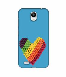 Amazon Brand - Solimo Designer Ball Heart 3D Printed Hard Back Case Mobile Cover for Vivo Y21L