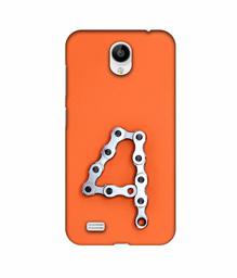 Amazon Brand - Solimo Designer Number Four 3D Printed Hard Back Case Mobile Cover for Vivo Y21L