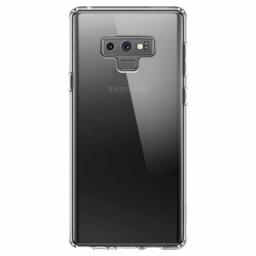 Amazon Brand - Solimo Transparent Case (Hard Back & Soft Bumper Cover) with 8 Foot Drop Porotection & Shock Absorbing Bumpers for Samsung Galaxy Note 9